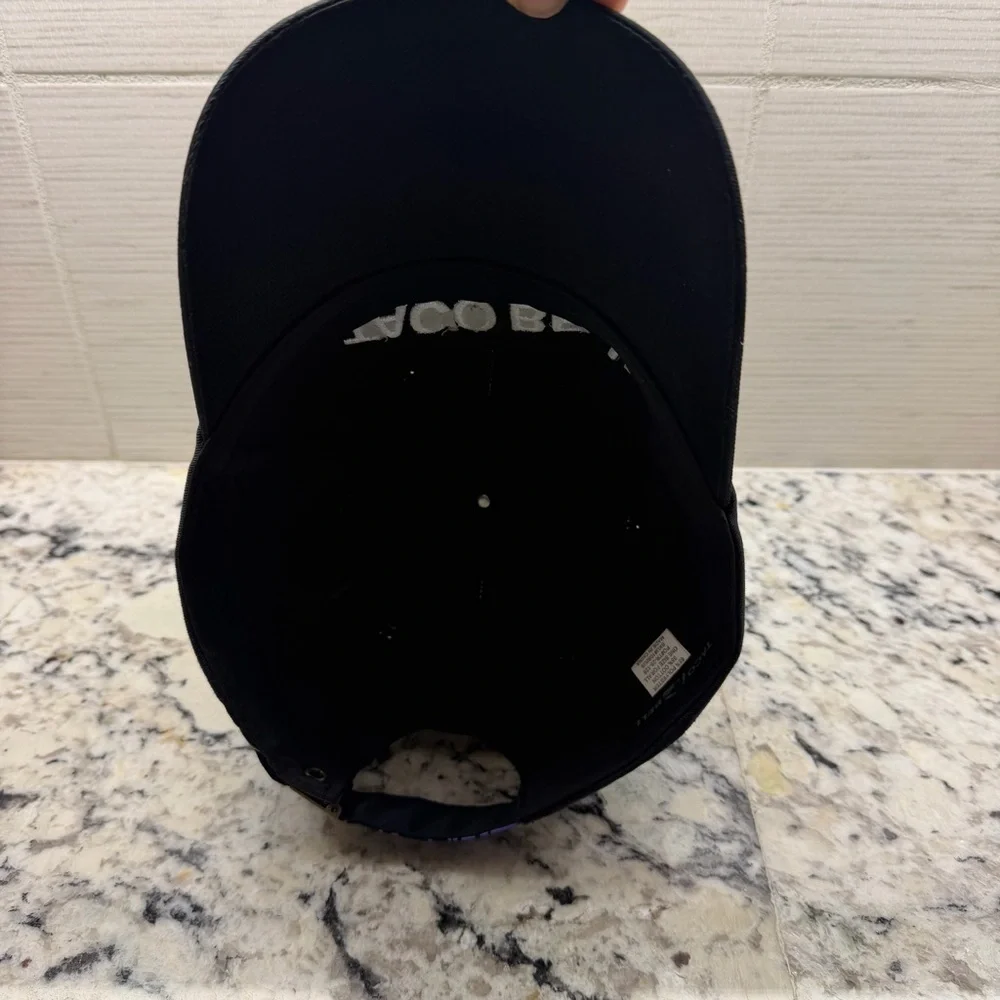 Taco Bell Cap Black Logo Embroidered Adjustable Back Unisex one size